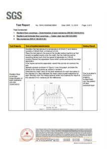 DampedAcoustic Flooring certificate